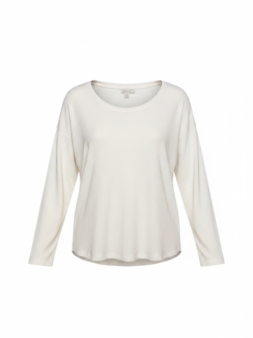 CALIA by Carrie Underwood Cream Long-Sleeve Waffle Top